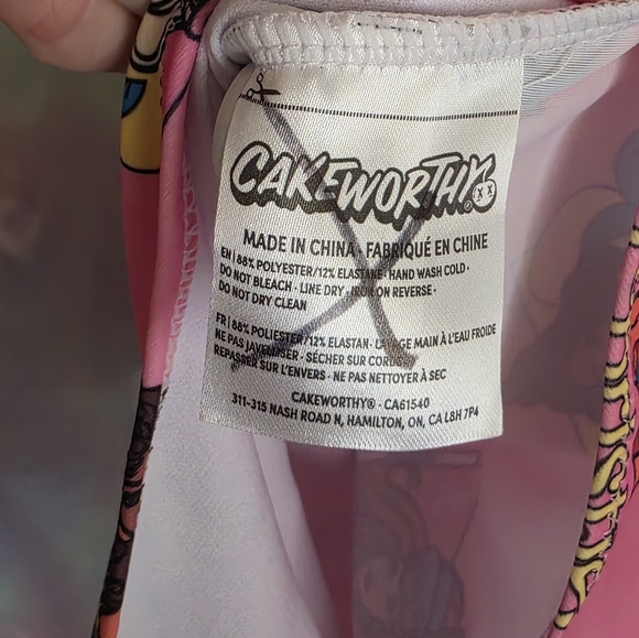 Cakeworthy Barbie Pink California Dream Swimsuit Size 4X - Picture 9 of 10